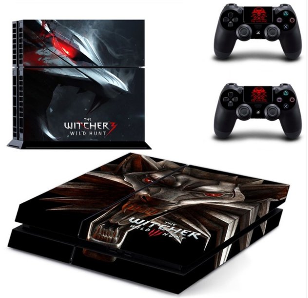 The Witcher 3:Wild Hunt Vinyl Decals Skin Sticker for Sony PS4 Console for Palystation 4 Controller