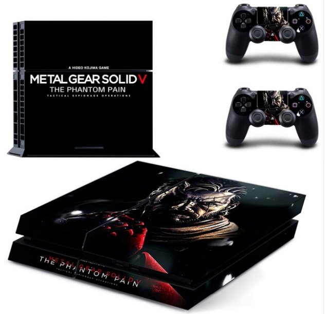 Metal Gear Solid V Decal Skin PS4 Cover for PS4 Console Skin Stickers+2 Controller Protective Skins