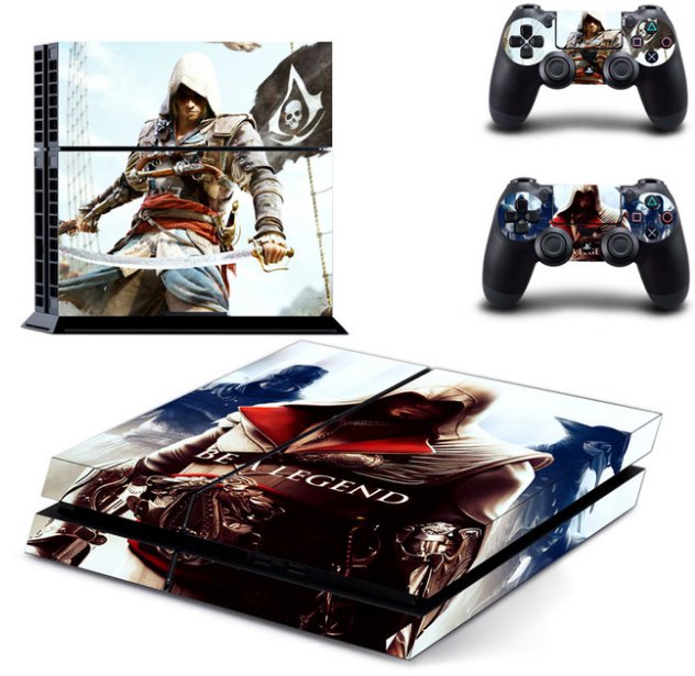 Vinly BE A LEGEND Skin Cover Sticker Cover for Sony PS4 PlayStation 4 and 2 controller skins