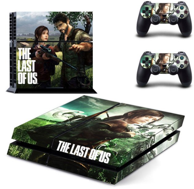 Skin Sticker Decal Cover The Last of us for Sony PS4 PlayStation 4 Console and 2 controller skins