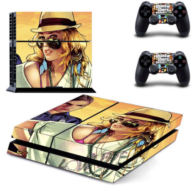 GTA 5 PS4 SKIN GRAND THEFT AUTO V Sticker Cover for Sony PS4 PlayStation 4 and 2 controller skins