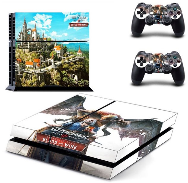 The Witcher 3:Blood And Wine Ps4 Skins for Sony PS4 Console +2Pcs For PS4 Controller