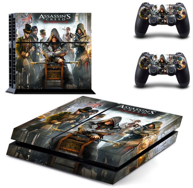 AssAssin's Creed Vinyl Decal PS4 Skin Sticker For PS4 Playstation 4 Console + Controllers Skins