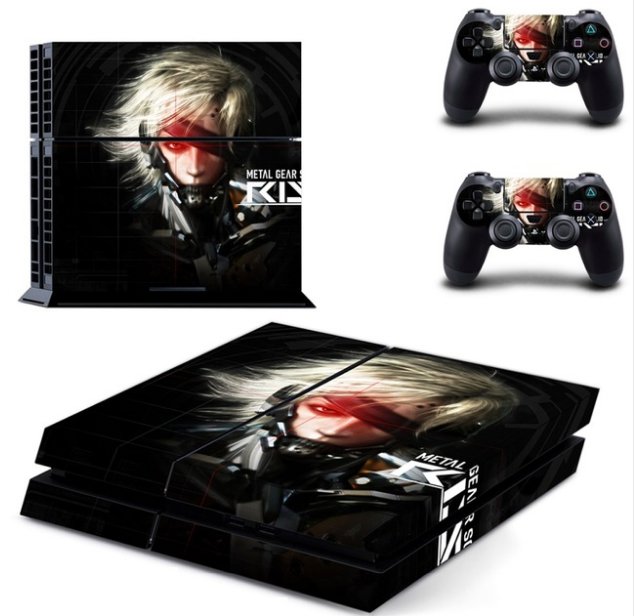 Metal Gear Solid Decal Skin PS4 Console Cover for PS4 Console PS4 Skin Stickers+2Controller