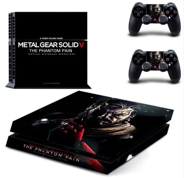 Metal Gear Solid V Decal Skin PS4 Cover for PS4 Console PS4 Skin Stickers+ 2 Controller