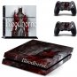Bloodborne Skin Sticker Decal Cover for Sony PS4 PlayStation 4 Console and 2 controller skins