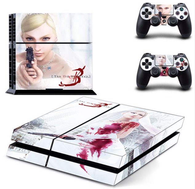 Skin Sticker For PS4 Playstation 4 Console + Controllers Vinyl Decal