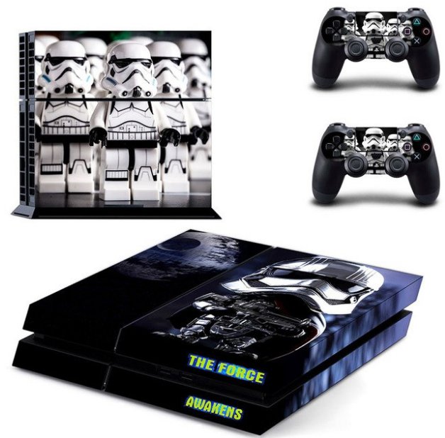 PVC Design Anime Star Wars PS4 Sticker For Sony PS4 Console+2 controller Skin Sticker