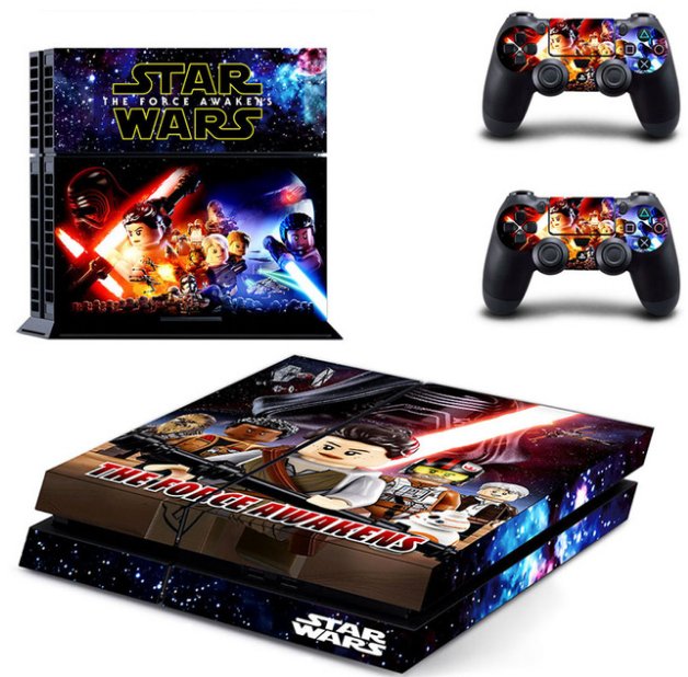 PVC Design Anime Star Wars PS4 Sticker For Sony PS4 Console+2 controller Skin Sticker
