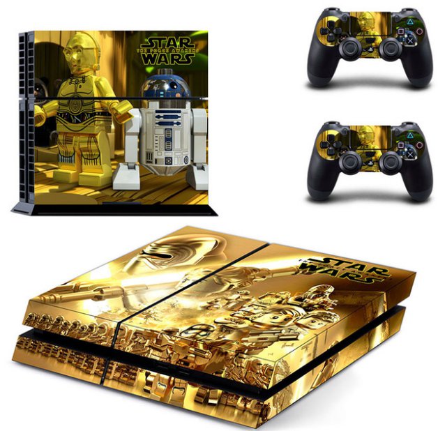 PVC Design Anime Star Wars PS4 Sticker For Sony PS4 Console+2 controller Skin Sticker
