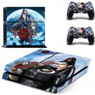 Bayonetta Skin Sticker Cover for Sony PS4 PlayStation 4 Console and 2 controller skins
