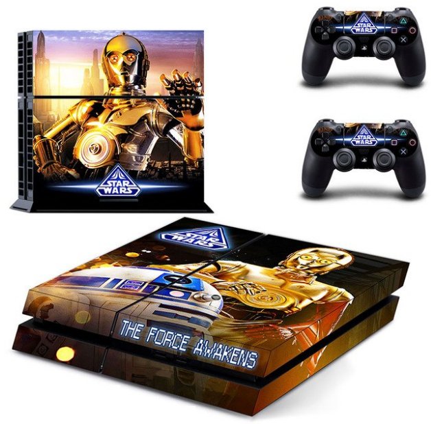 Star Wars The Force Awakens PS4 Skin Sticker Decal Cover For Sony PS4 Console+2 controller skins
