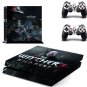 Witcher 3 Vinyl Controller and Console Skins Sticker for Sony PS4 Console Sticker+Controller Skin