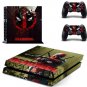 DeadPool Vinyl PS4 Skin Sticker Decal Cover for PS4 System Console + Controllers Cover Stickers