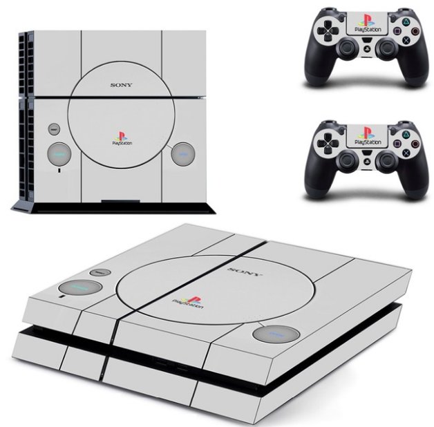 Decal PS4 Skin Sticker for Sony Playstation 4 Console and 2Pcs Controller Protective Skins