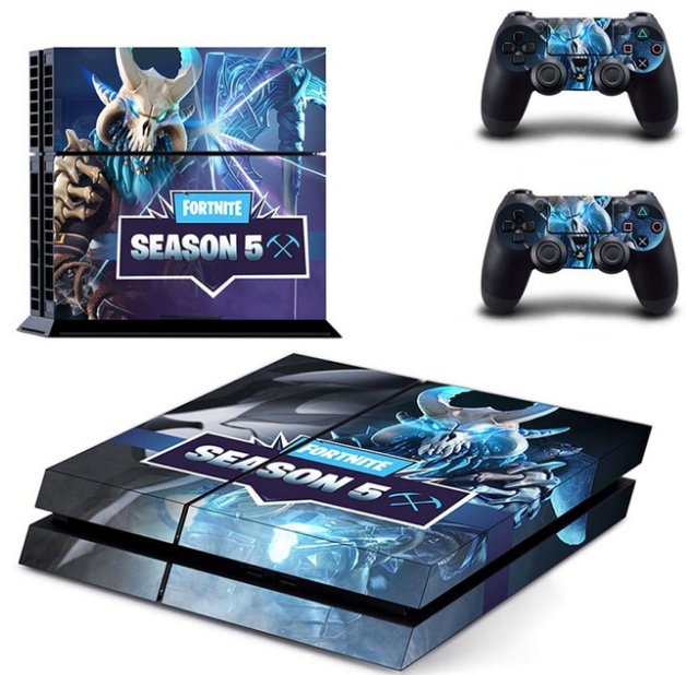 PS4 Vinyl Skin Sticker Cover for PS4 System Console + Controllers - F Season 5