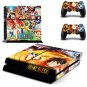 Anime One Piece Vinyl Skin Sticker For Sony PS4 Trafalgar Law PS4 + 2 Controller Skins