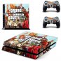 GTA Five Vinyl Cover Decal PS4 Skin Sticker for Sony PS4 Console+2 Controller Skins Stickers