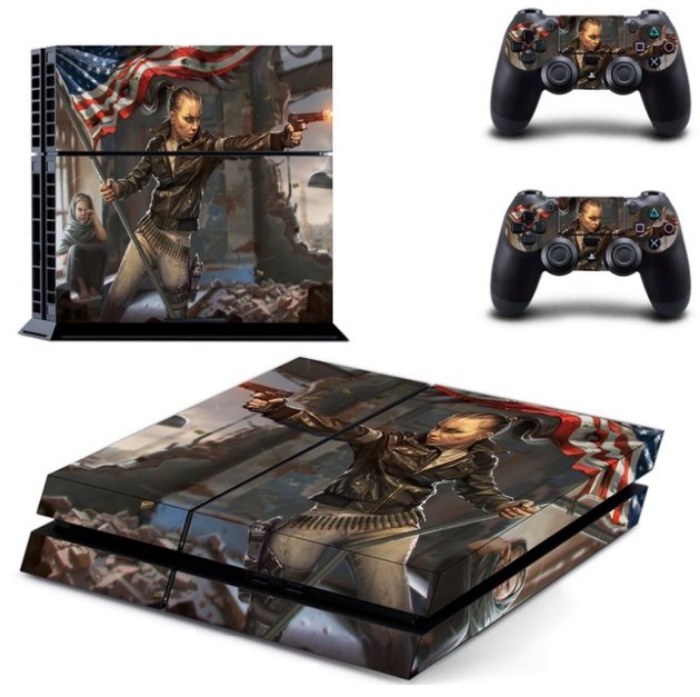 Vinyl Decal Skin Stickers For PS4 Playstation 4  Sticker Console + 2PCS Controller Skins Cover