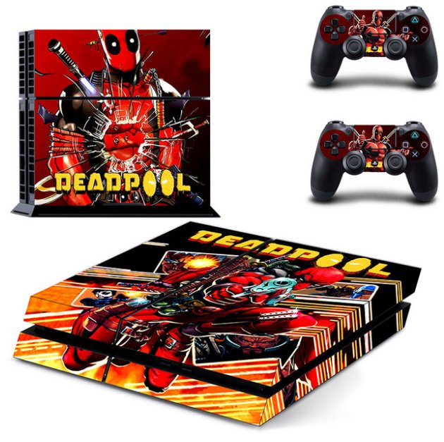 DeadPool Skin Dead Pool Stickers Vinyl Decal Skins For Sony PS4 Console&2 Wireless Remote Controller