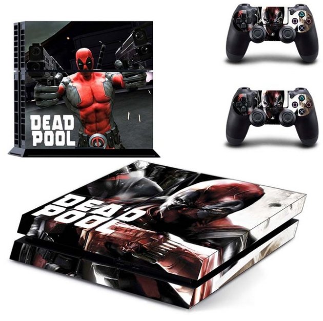 DeadPool Skin Dead Pool Stickers Vinyl Decal Skins For Sony PS4 Console&2 Wireless Remote Controller