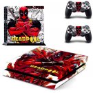 DeadPool Skin Dead Pool Stickers Vinyl Decal Skins For Sony PS4 Console&2 Wireless Remote Controller