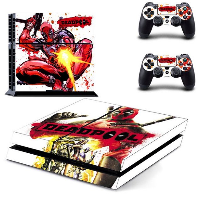 DeadPool Skin Dead Pool Stickers Vinyl Decal Skins For Sony PS4 Console&2 Wireless Remote Controller