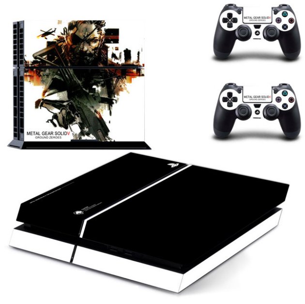 Metal Gear Solid v Skin Sticker Decal Cover for Sony PS4  Console and 2 controller skins