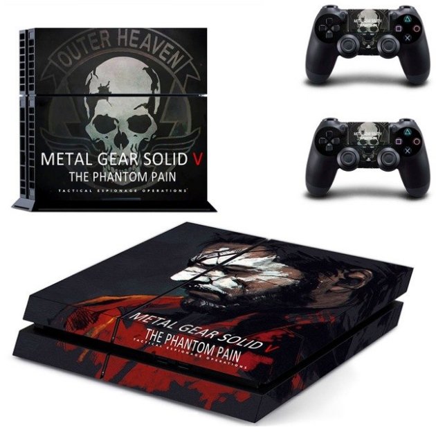 Metal Gear Solid Vinyl Cover Decal PS4 Skin Sticker for Sony PS4 Console+2 Controller Skins Stickers