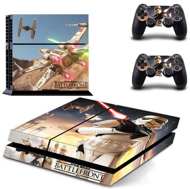 Star Wars BATTLEFRONT Vinyl Skin Sticker Cover for Sony PS4 Console+2 controller skins