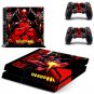 New Skin Decals of DeadPool Skin Stickers for PS4 Console and 2 Controllers Skin Covers