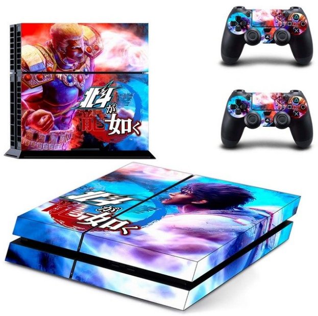 PS4 Sticker Hakuto Ga Gotoku Vinyl Cover Decal PS4 Skin Sticker for Sony PS4 Console+ 2 Controller