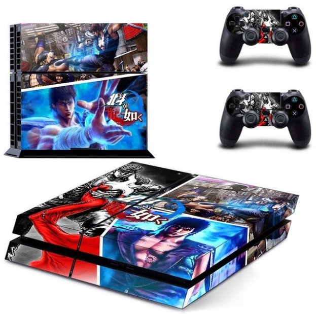 PS4 Sticker Hakuto Ga Gotoku Vinyl Cover Decal PS4 Skin Sticker for Sony PS4 Console+ 2 Controller