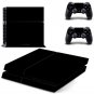 Pure Black Skin Stickers For PS4 Sticker Console + Free Controllers Vinyl Decal