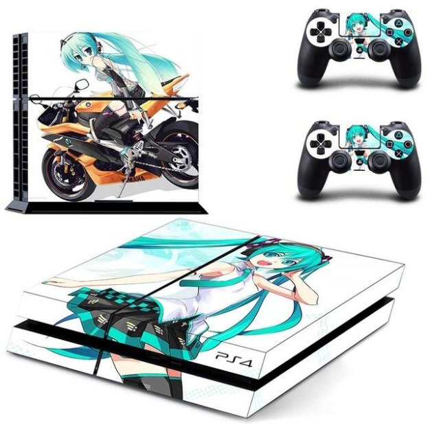 Miku TYPE 2020 Vinyl Sticker Skin For PS4 PlayStation 4 Console+Free Controller Cover Decal