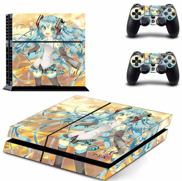 Miku TYPE 2020 Vinyl Sticker Skin For PS4 PlayStation 4 Console+Free Controller Cover Decal