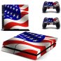American US Flag PS4 Skin Sticker Decal Cover For Sony PS4 Console and 2 controller skins