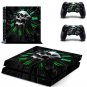 Skull Decal PS4 Sticker PS4 Skin Vinyl Design Skins Kit for Playstation 4 Console and 2 Controllers