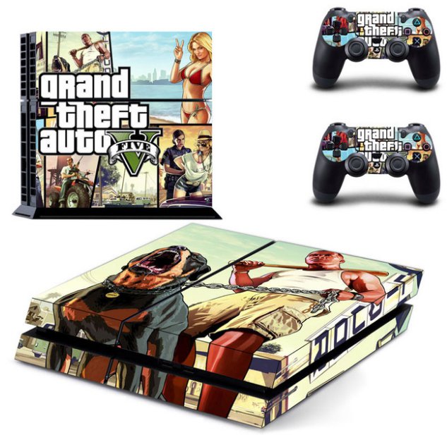 Grand theft auto PS4 Skin Sticker Decal Cover For Sony PS4 Console and 2 controller skins