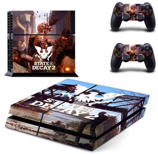 State of Decay 2 Vinyl Decal PS4 Sticker for Sony PS4 Console+2Controller Skins Cover Kit
