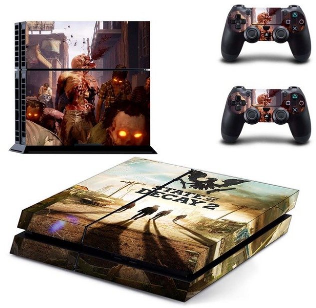 State of Decay 2 Vinyl Decal PS4 Sticker for Sony PS4 Console+2Controller Skins Cover Kit