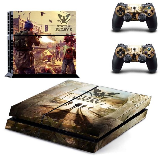 State of Decay 2 Vinyl Decal PS4 Sticker for Sony PS4 Console+2Controller Skins Cover Kit