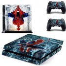 Spider-man PS4 Skin Sticker Decal Cover for Sony PS4 Console and 2 controller skins