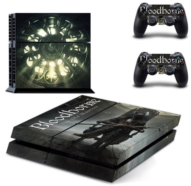 Bloodborne the old Hunters PS4 Skin Sticker Decal Cover For Sony PS4 Console+2 controller skins