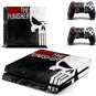 The Punisher PS4 Skin Sticker for PS4 Console +2 Controllers Vinyl Decal Stickers