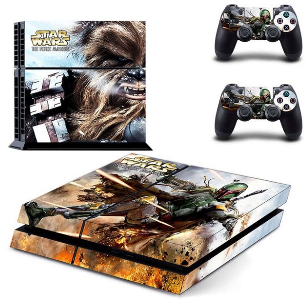 Star Wars The Force Awakens Sticker For Sony PS4 PlayStation 4 Console and 2 controller skins