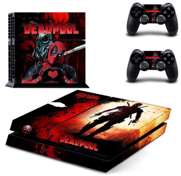 New DEADPOOL Vinyl Decal Skin Sticker Cover for Sony PS4 PlayStation 4 and 2 controller skins