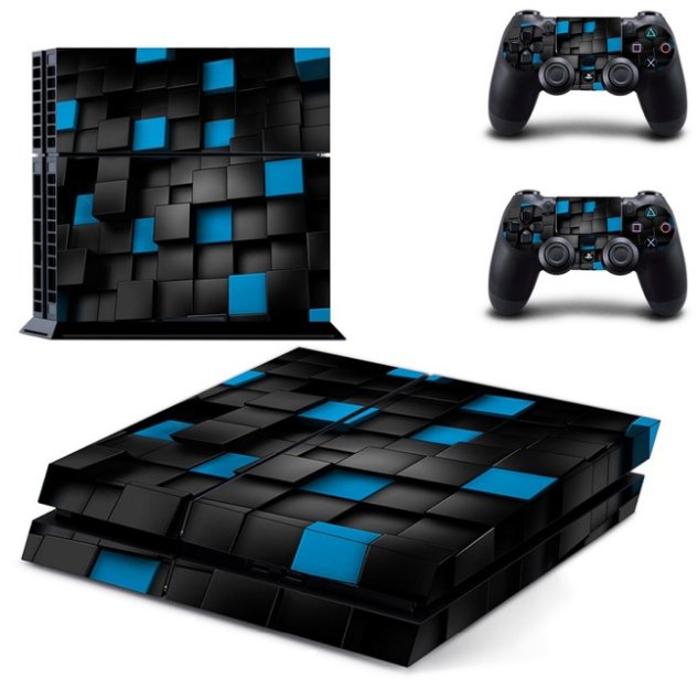 Vinyl Skins Decal Sticker Whole Body Cover Desgin Skins For PS4 Console+2 Wireless Controller