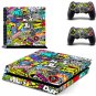 Colorful Design Cover Skin Sticker For PS4 PlayStation Console 2 Controller