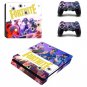 F Decal PS4 Slim Skin for PS4 Console PS4 Slim Skin Stickers + 2Pcs Controller Protective Skins
